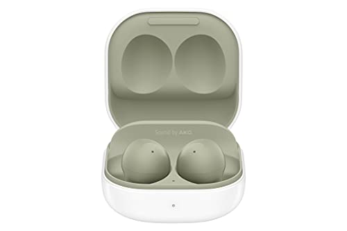SAMSUNG Galaxy Buds 2 True Wireless Earbuds Noise Cancelling Ambient Sound Bluetooth Lightweight Comfort Fit Touch Control US Version, Olive Green