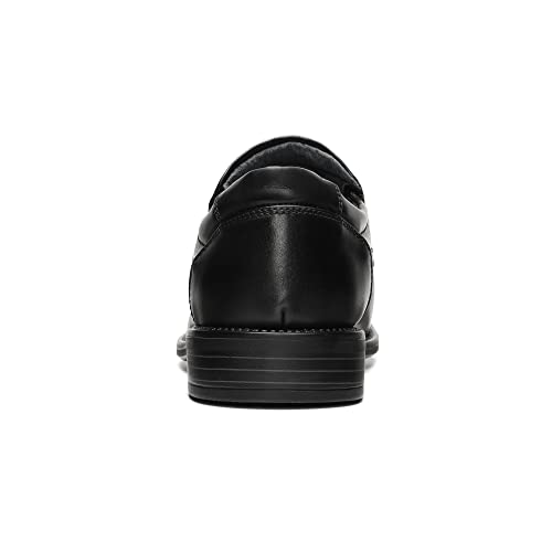 Bruno Marc Men's Goldman-02 Black Slip on Leather Lined Square Toe Dress Loafers Shoes for Casual Weekend Formal Work - 10.5 M US