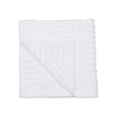 Amazon Basics 100% Cotton Kitchen Dish Cloths, 12 x 12-Inch, Absorbent Durable Ringspun Cloth - 8-Pack, White