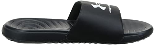 Under Armour Men's Ansa Fixed Strap Slide Sandal, Black (004)/Black, 11