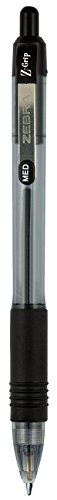 Zebra Pen Z-Grip Retractable Ballpoint Pen, Medium Point, 1.0mm, Black Ink, - 18 Count (Pack of 1), Model Number: 22218