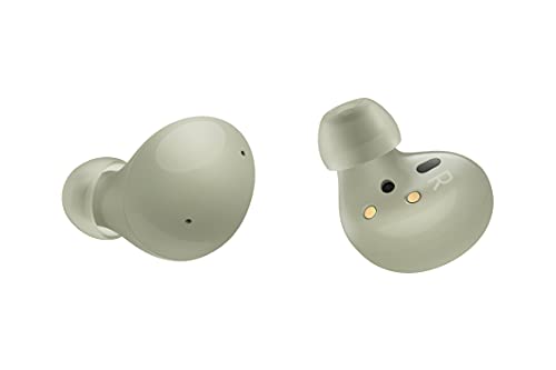 SAMSUNG Galaxy Buds 2 True Wireless Earbuds Noise Cancelling Ambient Sound Bluetooth Lightweight Comfort Fit Touch Control US Version, Olive Green