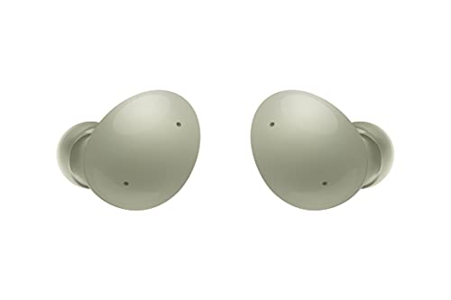 SAMSUNG Galaxy Buds 2 True Wireless Earbuds Noise Cancelling Ambient Sound Bluetooth Lightweight Comfort Fit Touch Control US Version, Olive Green