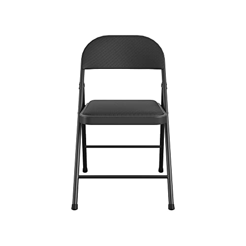 CoscoProducts COSCO SmartFold® Fabric Folding Chair, 4-Pack, Black