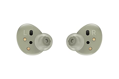 SAMSUNG Galaxy Buds 2 True Wireless Earbuds Noise Cancelling Ambient Sound Bluetooth Lightweight Comfort Fit Touch Control US Version, Olive Green