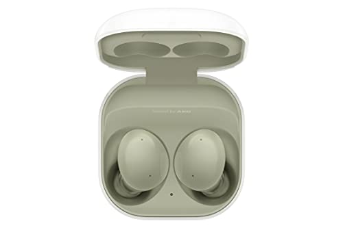 SAMSUNG Galaxy Buds 2 True Wireless Earbuds Noise Cancelling Ambient Sound Bluetooth Lightweight Comfort Fit Touch Control US Version, Olive Green