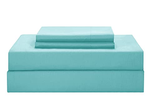 Chic Home Eyelet Comforter Set, Twin, Turquoise
