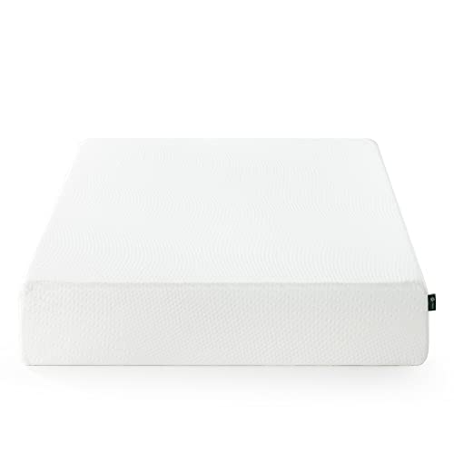 Zinus 10 Inch Green Tea Essential Memory Foam Mattress/Bed-in-a-Box/Affordable Mattress/CertiPUR-US Certified, Twin, White