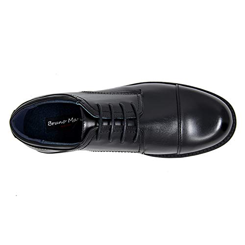 Bruno Marc Men's Downing-01 Black Leather Lined Dress Oxford Shoes Classic Lace Up Formal Size 8 M US
