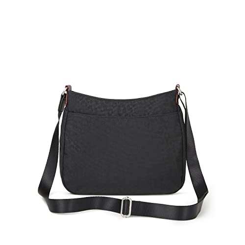 Baggallini womens uptown bagg with RFID phone wristlet, Black Cheetah, One Size US