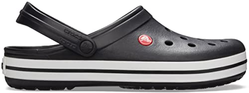 Crocs Unisex-Adult Crocband Clog, Black, 12 Women/10 Men