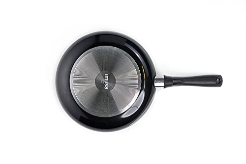 IMUSA USA Nonstick Bistro Saute Pan 8-Inch, Black