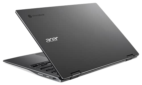 Acer Chromebook Spin 513 Convertible Laptop | Qualcomm Snapdragon 7c | 13.3" FHD IPS Touch Corning Gorilla Glass Display | 4GB LPDDR4X | 64GB eMMC | WiFi 5 | Backlit KB | Chrome OS | R841T-S4ZG, Gray