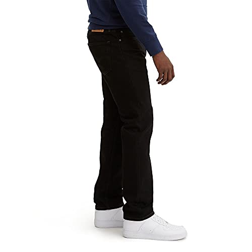 Levi's Men's 505 Regular Fit Jeans (Also Available in Big & Tall), Black-Discontinued, 30W x 32L