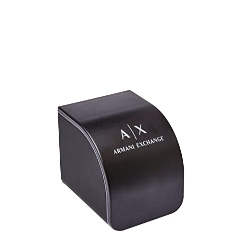 AX ARMANI EXCHANGE Men's Leather Watch, Color: Blue/Brown (Model: AX2501)