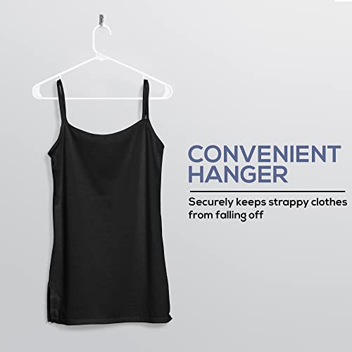 Utopia Home Plastic Hangers 30 Pack - Clothes Hanger with Hooks - Durable & Space Saving - Heavy Duty White Hangers for Coats, Skirts, Pants, Dress, Etc.