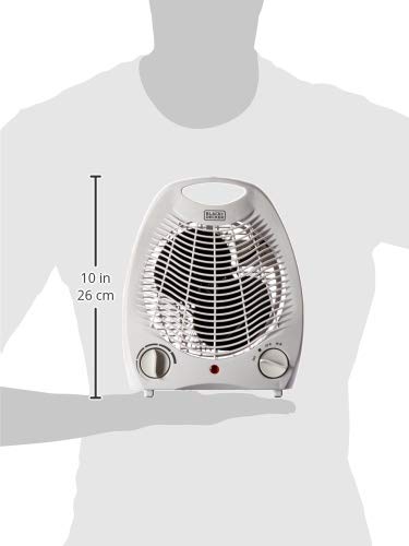 1,500-Watt Personal Desktop Heater (White), 8.4 x 5.2 x 10 Inches