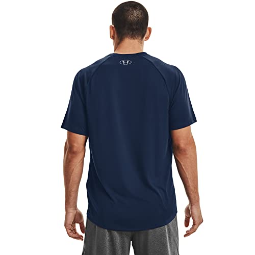 Under Armour Men's Tech 2.0 Short-Sleeve T-Shirt , Academy Blue (408)/Graphite , Small