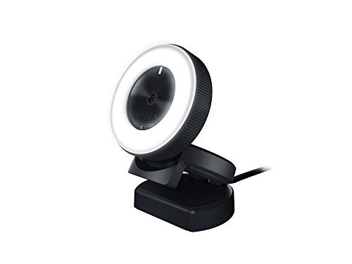 Razer Kiyo Streaming Webcam: Full HD 1080p 30 FPS / 720p 60 FPS - Ring Light w/Adjustable Brightness - Built-in Microphone - Autofocus - Works with Zoom/Teams/Skype for Conferencing and Video Calling