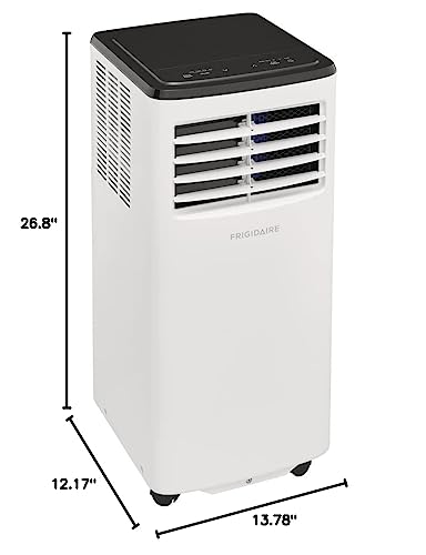Frigidaire FHPC082AC1 Portable Room Air Conditioner, 5500 BTU with a Multi-Speed Fan, Dehumidifier Mode, Easy-to-Clean Washable Filter, in White