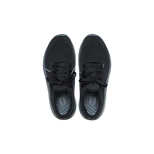 Crocs Men's LiteRide 360 Pacer Sneakers, Black/Slate Grey, 9 Men