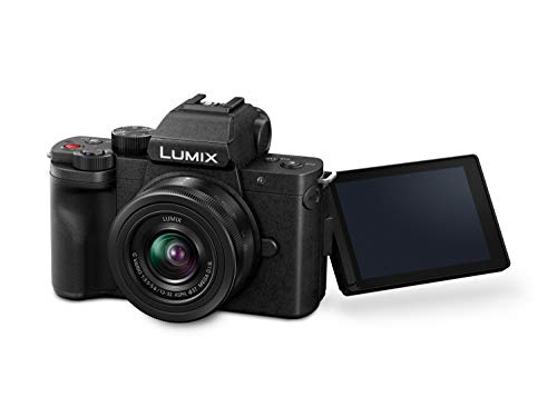 Panasonic LUMIX G100 4k Mirrorless Camera for Photo and Video, Built-in Microphone with Tracking, Micro Four Thirds Interchangeable Lens System, 12-32mm Lens, 5-Axis Hybrid I.S., DC-G100KK (Black)