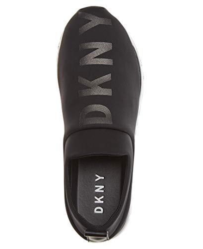 DKNY Women's Lightweight Slip On Comfort Sneaker, Black Ashton, 8