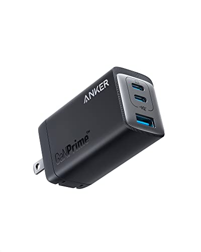 Anker USB C Charger, Anker GaNPrime 65W, 3-Port Fast Compact Foldable Wall Charger for MacBook Pro/Air, iPad Pro, Galaxy S22/S21, HP Spectre, Note 20/10+, iPhone 14/Pro, Pixel, and More