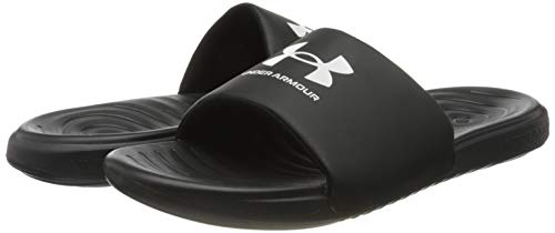Under Armour Men's Ansa Fixed Strap Slide Sandal, Black (004)/Black, 11