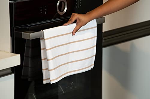 LANE LINEN Kitchen Towels Set - Pack of 6 Cotton Dish Towels for Drying Dishes, 18”x 28”, Kitchen Hand Towels, Tea Towels, Premium Dish Towels for Kitchen, Quick Drying Kitchen Towel Set - Beige