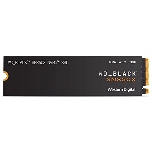 WD_BLACK 4TB SN850X NVMe Internal Gaming SSD Solid State Drive - Gen4 PCIe, M.2 2280, Up to 7,300 MB/s - WDS400T2X0E