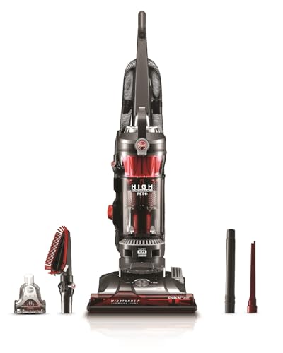 Hoover WindTunnel 3 High Performance Pet Bagless Corded Upright Vacuum Cleaner, UH72630, Red