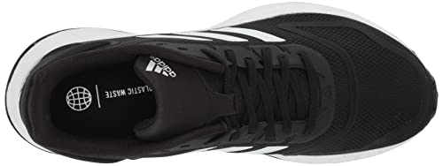 adidas Duramo 10 Running Shoe, Black/White/Black, 5 US Unisex Big Kid