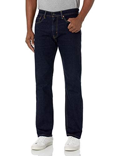 Levi's Men's 505 Regular Fit Jeans (Also Available in Big & Tall), Rinse-Stretch, 32W x 32L