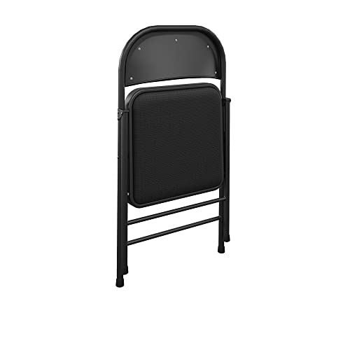CoscoProducts COSCO SmartFold® Fabric Folding Chair, 4-Pack, Black