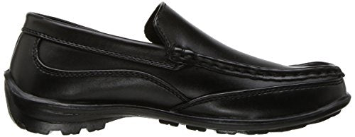 Deer Stags Boy's Booster Driving Moc Slip-On, Black, 2.5 Little Kid