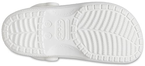 Crocs Unisex-Adult Ralen Lined Clogs | Fuzzy Slippers, White/Light Grey, 12 Women / 10 Men