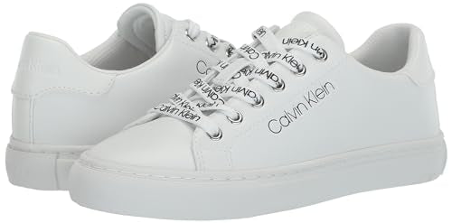Calvin Klein Women's CIYAN Sneaker, White 1, 11
