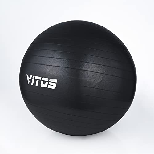 Vitos Exercise Yoga Ball - Birthing Ball for Pregnancy, Stability Balance, Fitness Workout, Quick Pump Included