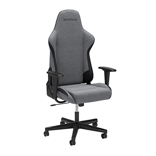 RESPAWN 110 Ergonomic Gaming Chair - Racing Style High Back PC Computer Desk Office Chair - 360 Swivel, Integrated Headrest, 135 Degree Recline with Adjustable Tilt Tension & Angle Lock - 2023 Grey