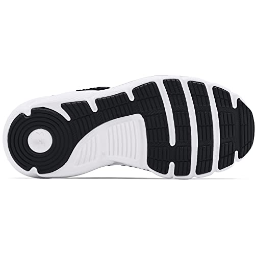 Under Armour boys Pre School Assert 9 Alternate Closure Running Shoe, Black/White, 1.5 Wide Little Kid US