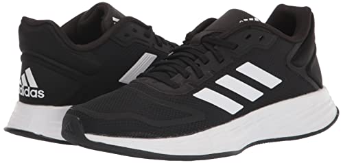 adidas Duramo 10 Running Shoe, Black/White/Black, 5 US Unisex Big Kid