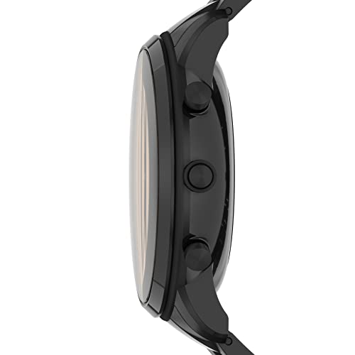 Fossil Men's Neutra Gen 6 Hybrid 44mm Stainless Steel Smart Watch, Color: Black (Model: FTW7071)