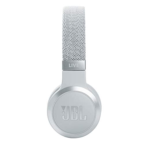 JBL Live 460NC - Wireless On-Ear Noise Cancelling Headphones with Long Battery Life and Voice Assistant Control - White, Medium