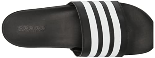 adidas Adult Adilette Comfort Slides Core Black/White/Core Black 8