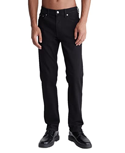 Calvin Klein Men's Straight High Stretch Jeans, Ck Classic Black, 32W x 32L