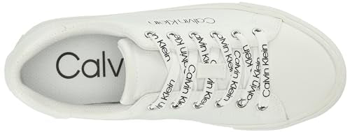 Calvin Klein Women's CIYAN Sneaker, White 1, 11