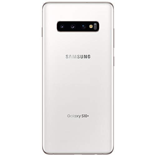 Samsung Galaxy S10+ Factory Unlocked Android Cell Phone | US Version | 512GB of Storage | Fingerprint ID and Facial Recognition | Long-Lasting Battery | Ceramic White
