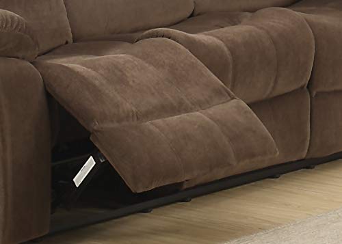 Christies Home Living Bill Contemporary Room Reclining Sofa, Brown