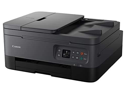Canon PIXMA TR7020a All-in-One Wireless Color Inkjet Printer, with Duplex Printing, Mobile Printing, and Auto Document Feeder, Black, Works with Alexa